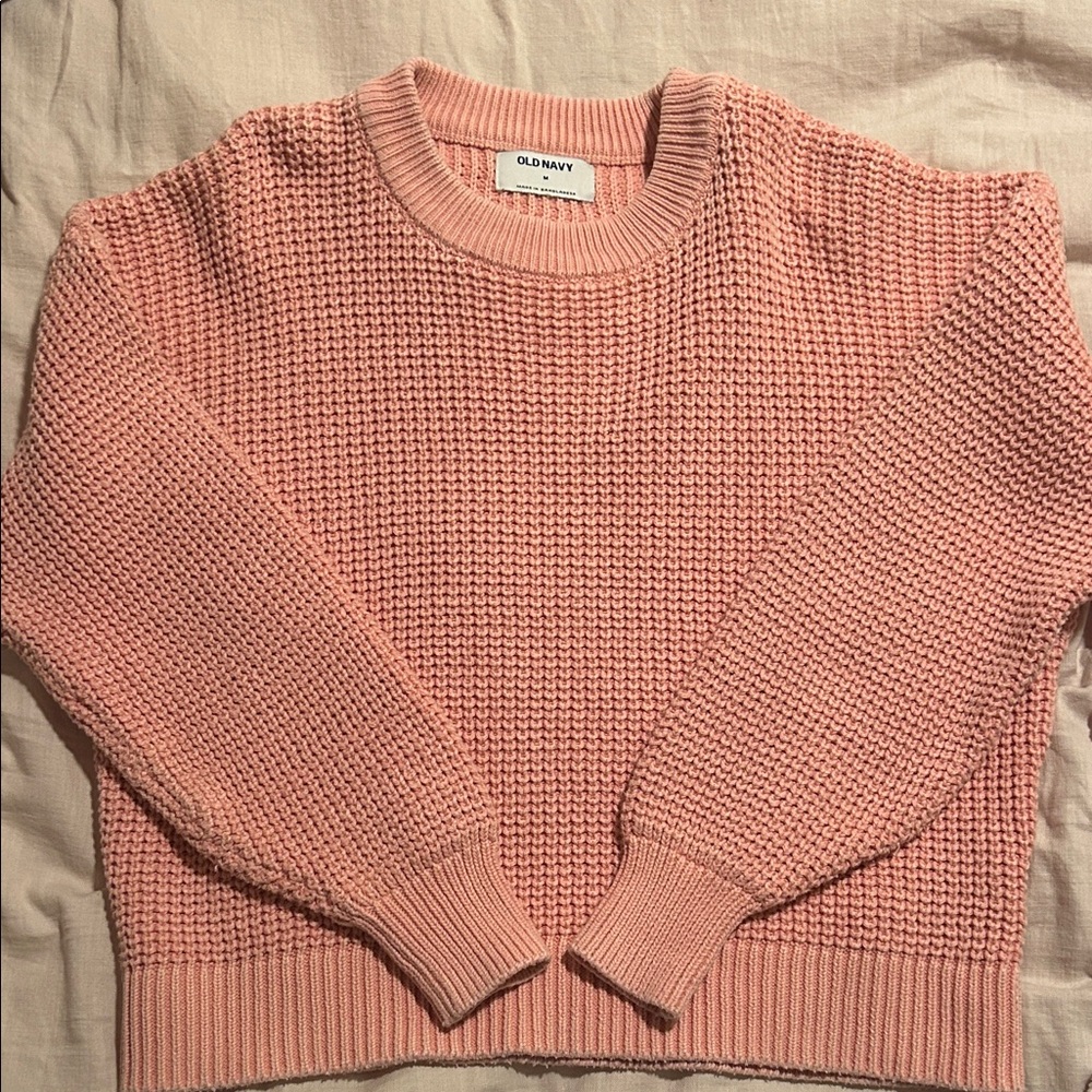 Old Navy Blush Pink Crew Neck Sweater